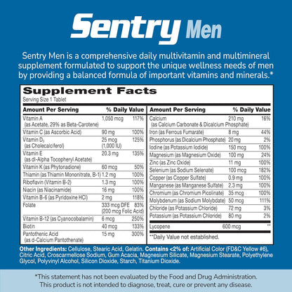 21st Century, Sentry Men, Multivitamin & Multimineral Supplement, 120 Tablets
