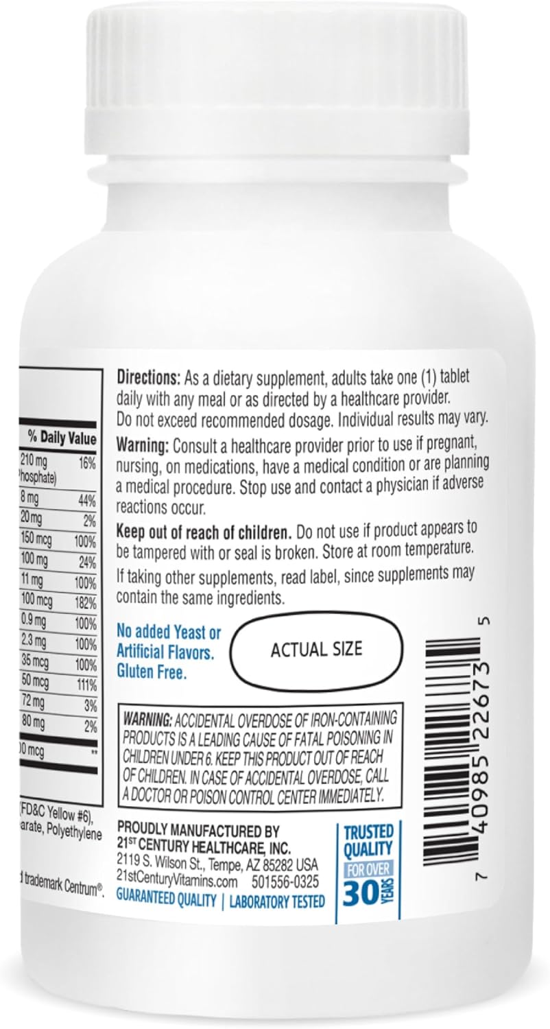 21st Century, Sentry Men, Multivitamin & Multimineral Supplement, 120 Tablets