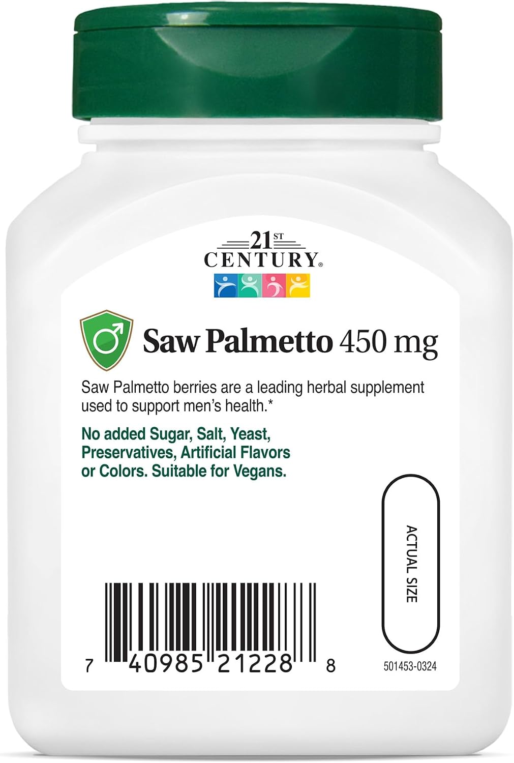 21st Century, Saw Palmetto, 60 Vegetarian Capsules