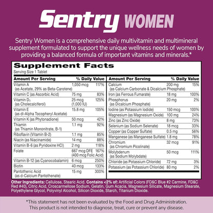 21st Century, Sentry Women, Multivitamin & Multimineral Supplement, 120 Tablets