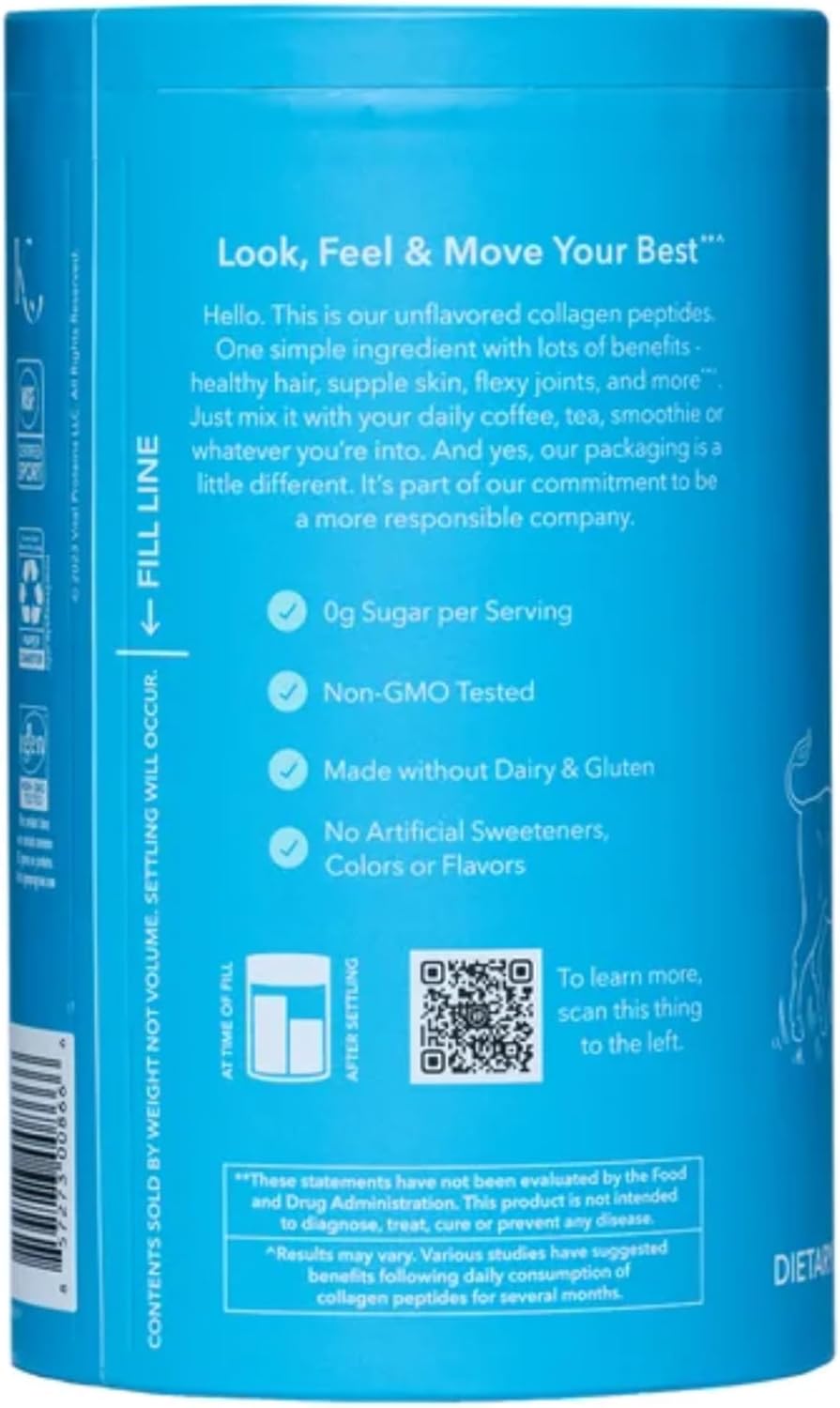 Vital Proteins Collagen Peptides Unflavored Dietary Supplement (Net Wt 24 Oz) 1.5 lbs