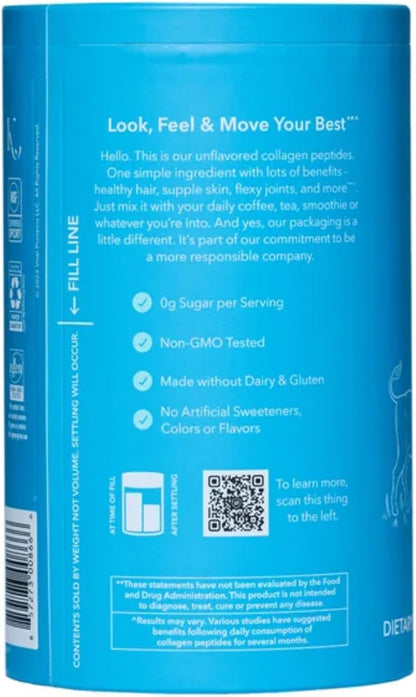Vital Proteins Collagen Peptides Unflavored Dietary Supplement (Net Wt 24 Oz) 1.5 lbs