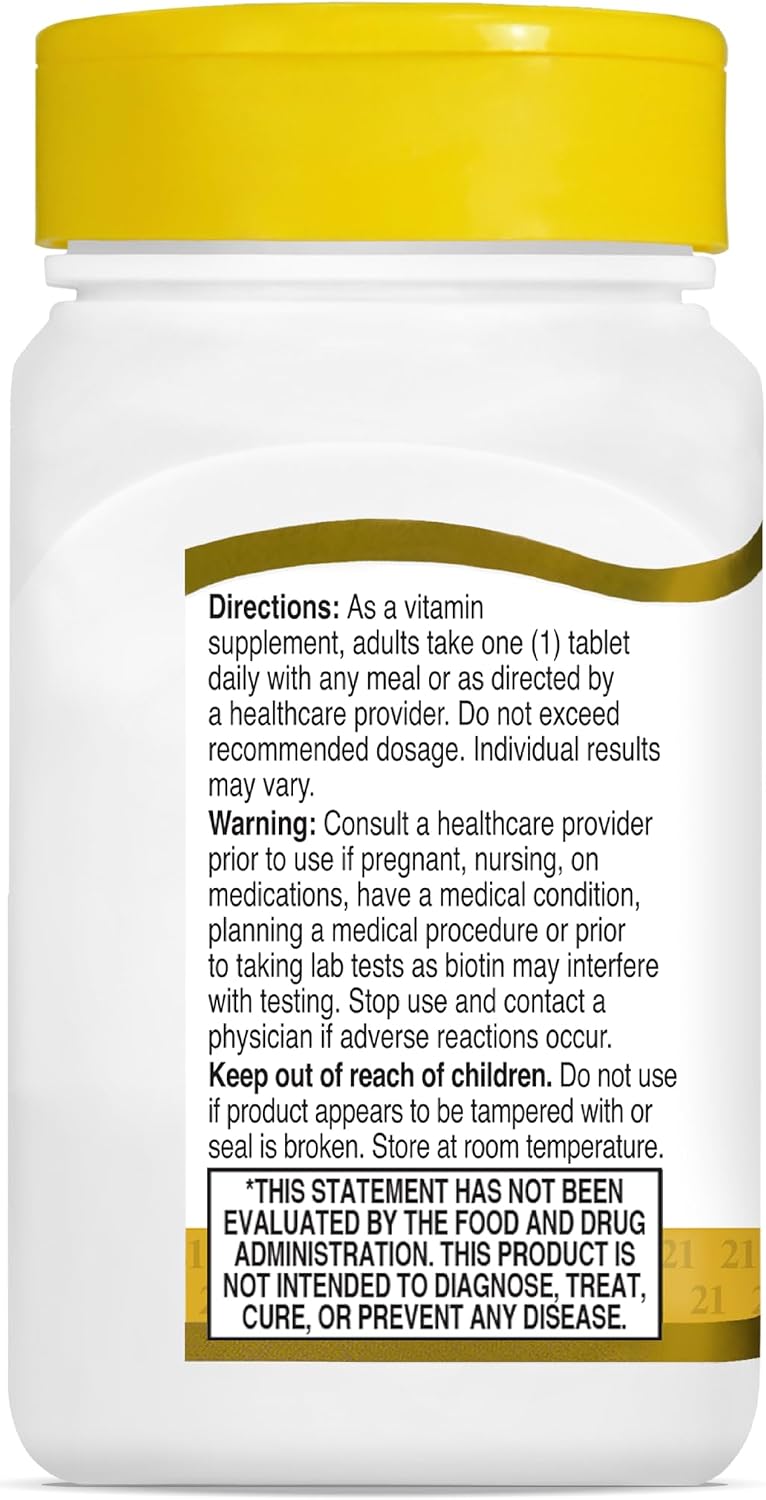 21st Century, Biotin, 10,000 mcg, 120 Tablets