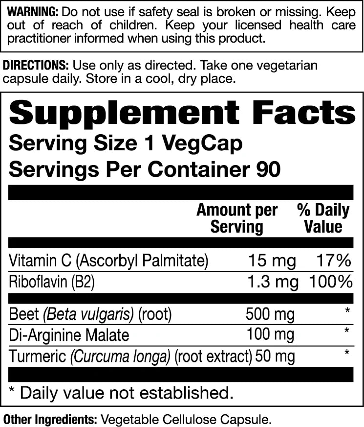 Action Labs Ticker Tonic™ Beet Root Caps Veg Capsule 90 CT