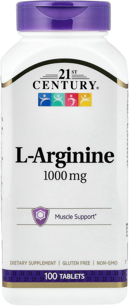 21st Century, L-Arginine, 1,000 mg, 100 Tablets